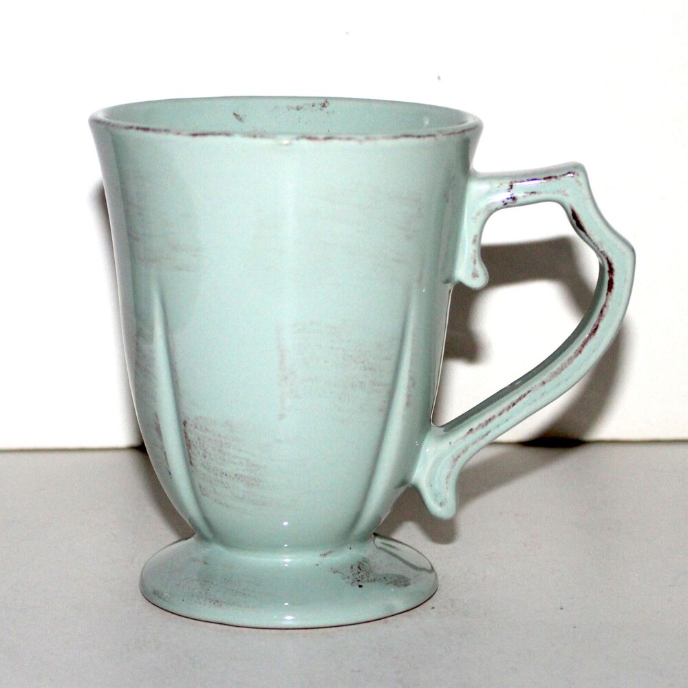 Style Eyes Baum Bros Mug Antique French Collection turquoise coffee tea